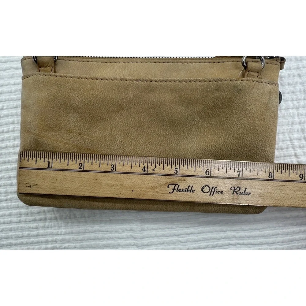 Lucky Brand‎ Western Style Convertible Crossbody Leather Wallet Bag Purse